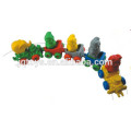 JQ6026 Plastic Animal train Building Blocks Link Toy For Sale